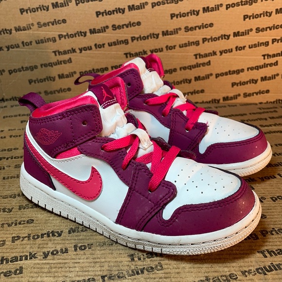 Nike | Shoes | Nike Air Jordan Mid True Berry Rush Pink Color | Poshmark